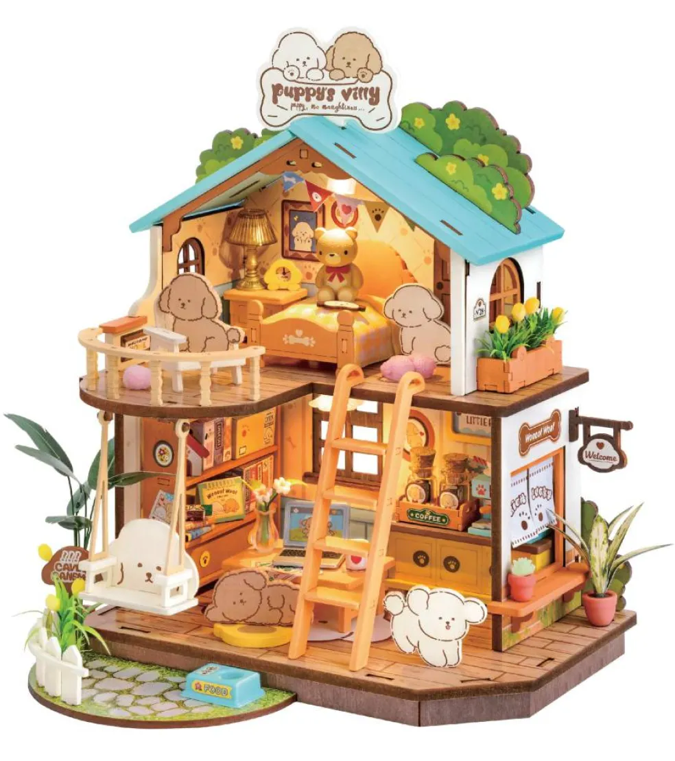 Rolife® Puppy's Cozy Villa DIY Miniature House Kit