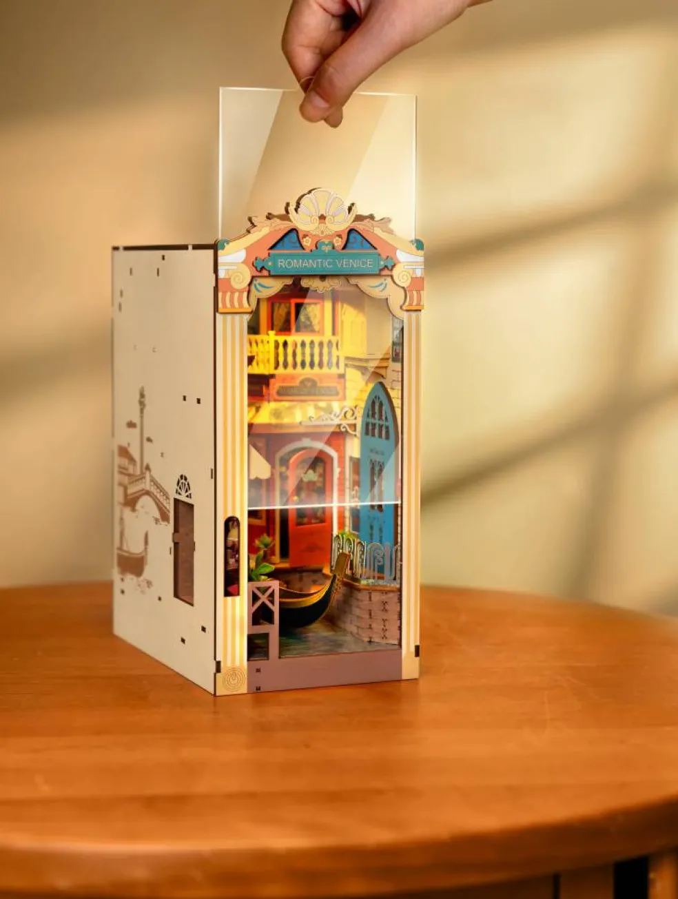 Rolife® Romantic Venice DIY Book Nook Shelf Insert Kit