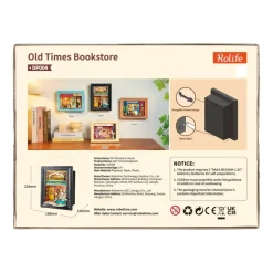 Rolife® Story Frames Old Times Bookstore Miniature Diorama Kit