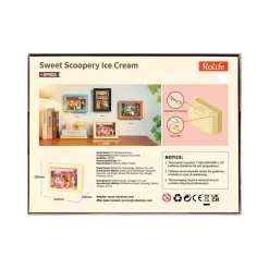 Rolife® Story Frames Sweet Scoopery Ice Cream Miniature Diorama Kit