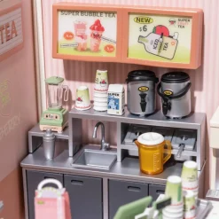 Rolife® Super Creator Double Joy Bubble Tea DIY Miniature Kit