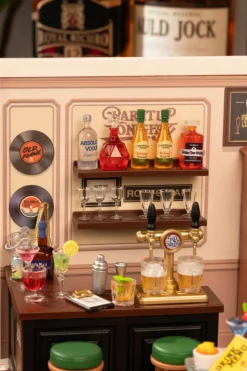 Rolife® Super Creator Leisurely Cheers Bar DIY Miniature Kit
