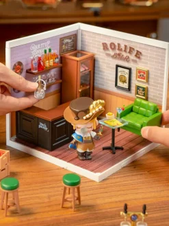 Rolife® Super Creator Leisurely Cheers Bar DIY Miniature Kit