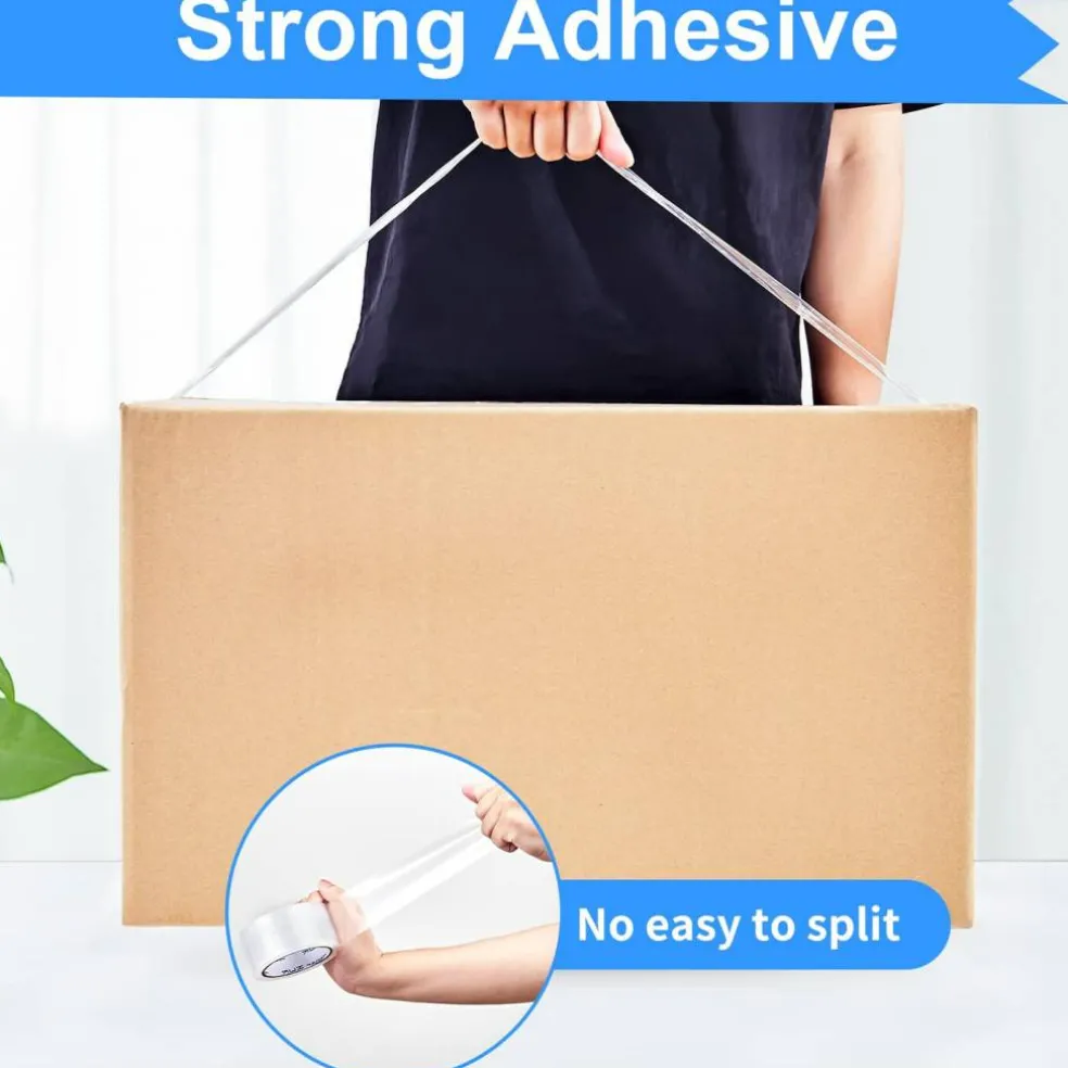 12 Rolls Clear Packing Tape, Heavy Duty Packaging Tape