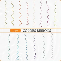 15 Rolls Curling Ribbon, 1/5