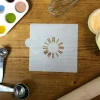 Roman Numeral Clock Cookie & Craft Stencil | CM125 by Designer Stencils | Cookie Decorating Tools |