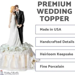 Romantic Stephanotis Cake Topper