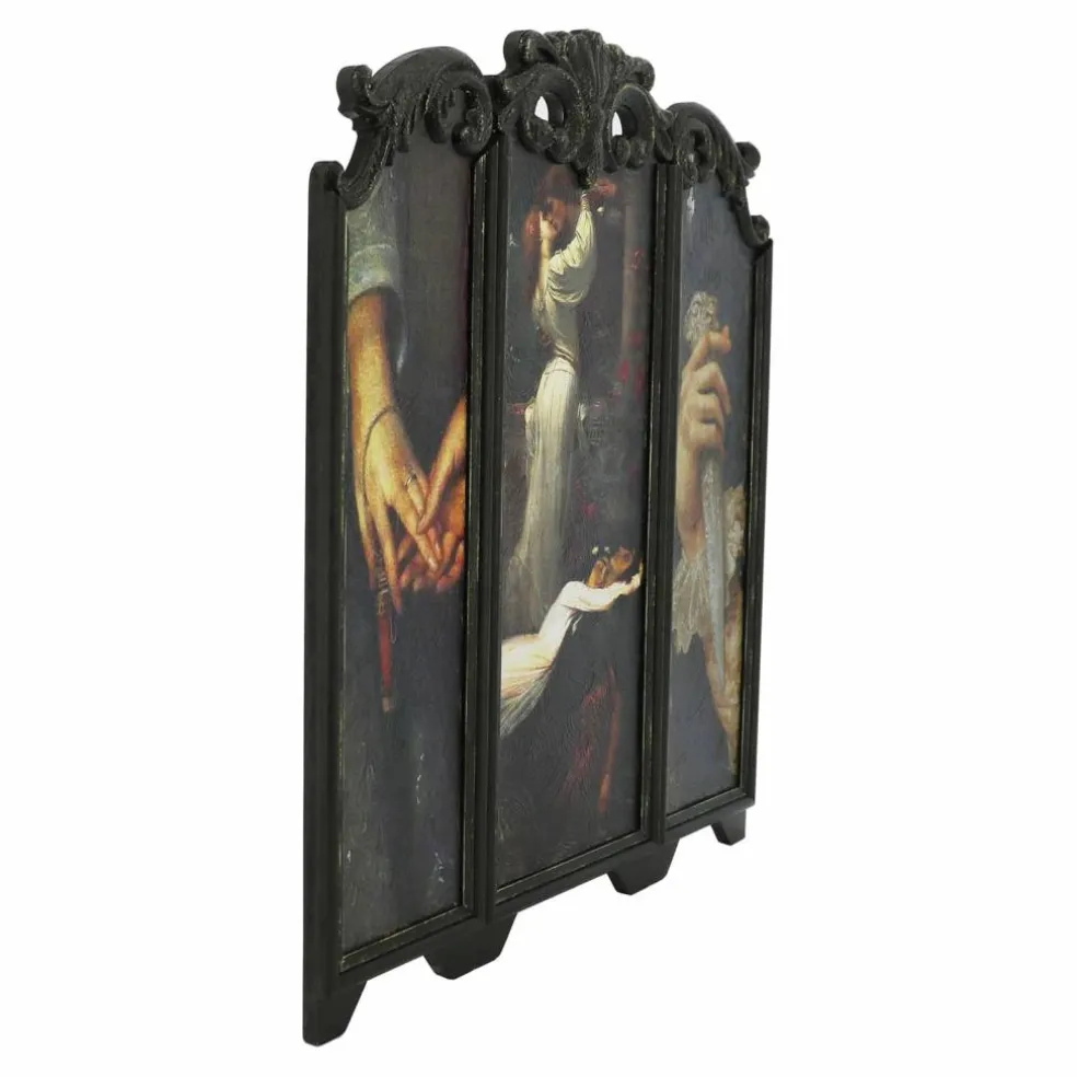 19" Romeo & Juliet Folding Screen in Ornate Frame by Ashland®