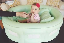 Room to Grow Green 4-in-1 Portable Inflatable Baby Bathinet