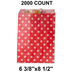 Roomy Small Dots Bags Ideal for Gifting 6 3/8" x 8 1/2"