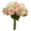 12" Rose and Hydrangea Bouquet Artificial Flower (Set of 6)