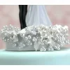 Rose and Pearls Classic African American Cake Topper (Silver)