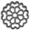 Rosette Iron Bunuelos Cookie Mold by Kitchen Supply, Spanish Shape 4.5 x 0.7 Inches