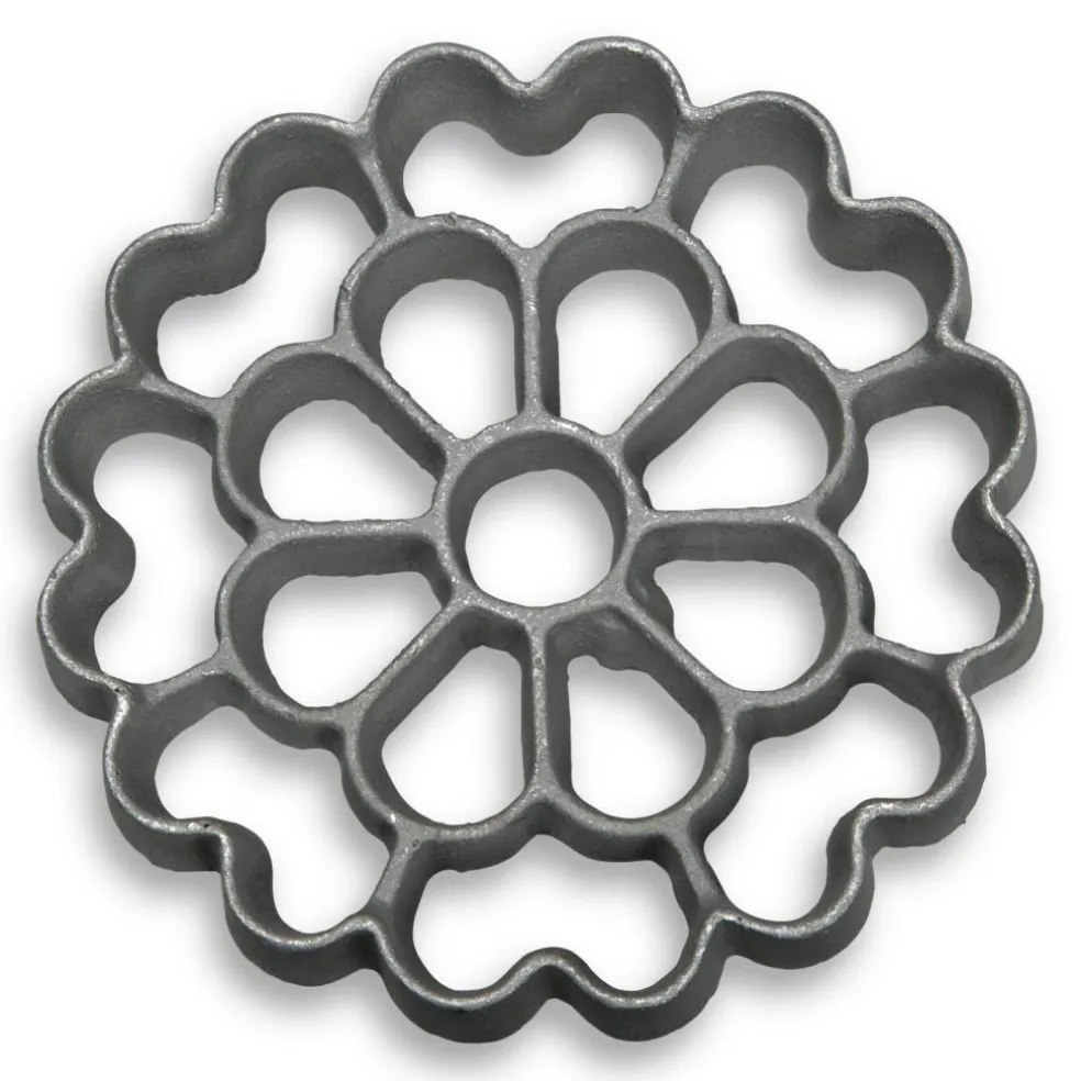 Rosette Iron Bunuelos Cookie Mold by Kitchen Supply, Spanish Shape 4.5 x 0.7 Inches