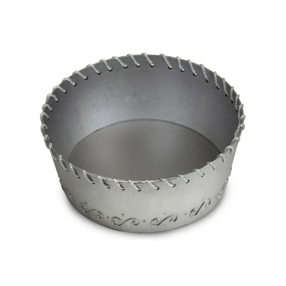 Round Designer Container - Silver