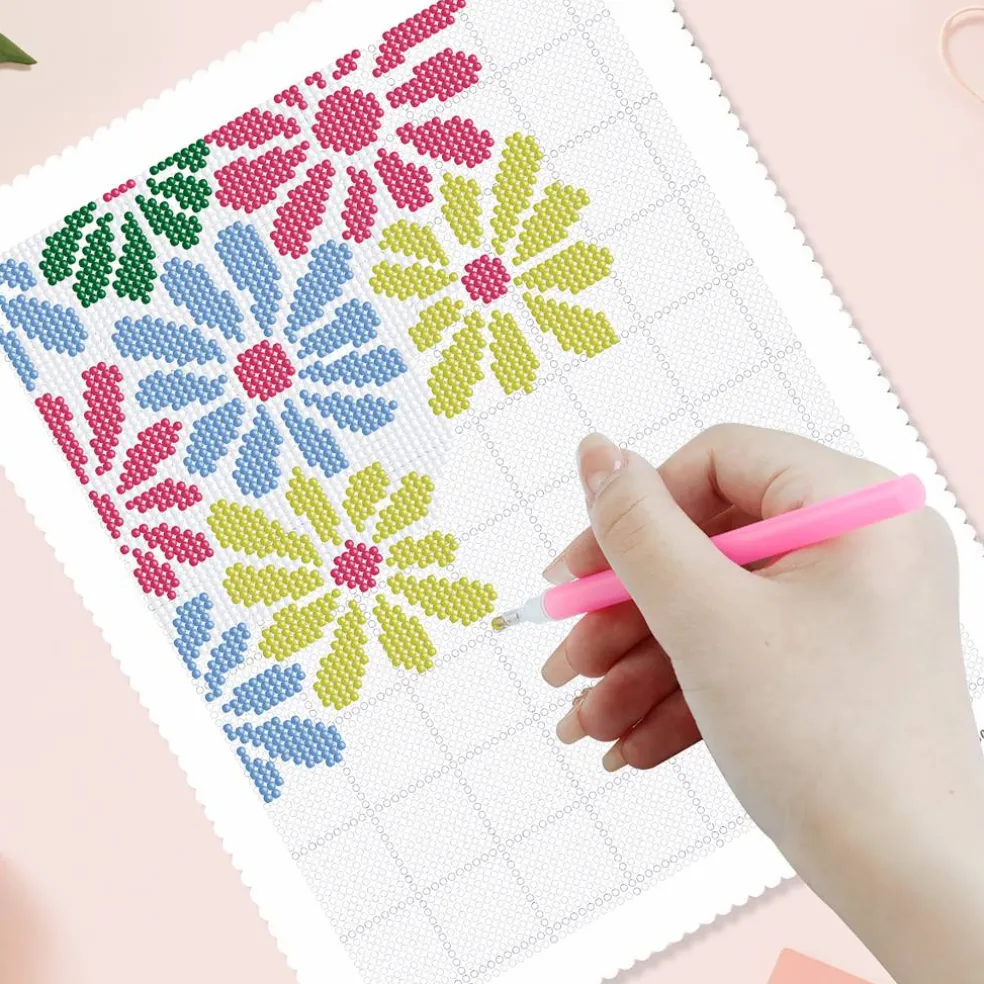 Round Grid Diamond Art Blank Canvases, 2ct. by Make Market®
