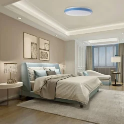 Round LED Ceiling Light Fixture Modern Flush Mount 36W 6500K Cool Daylight Energy Ideal for Office Kitchen Bedroom Living Room Bathroom Dining Room Hallway and Entryway