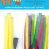 Round & Long Animal Balloons 20 Pack with Pump & Guide, Assorted Balloon Twisting Kit for Parties & Kids Activities