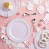 7.5" Round Lunch Plates with Silver Trim by Celebrate It™, 10ct.
