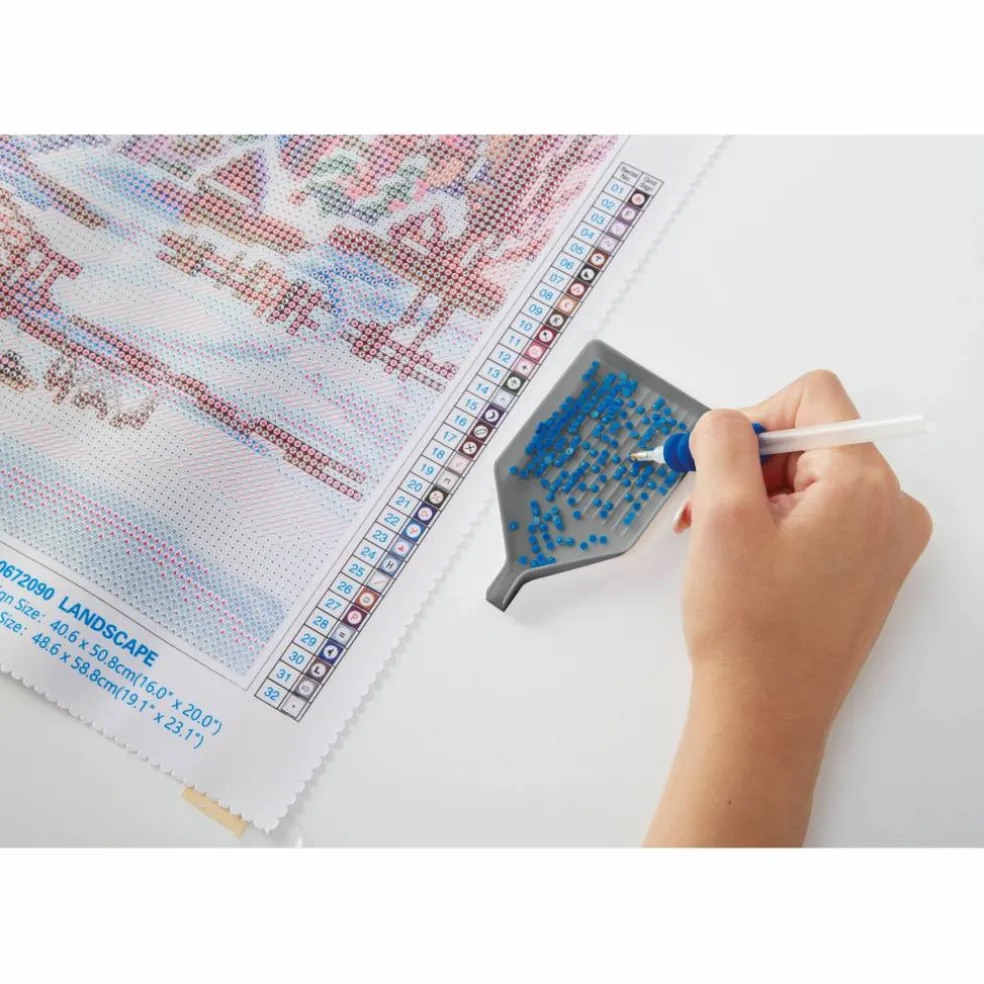Round Mandala Diamond Art Coaster Kit by Make Market®