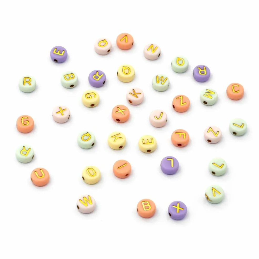 Round Pastel Acrylic Alphabet Beads, 340ct. by Creatology™