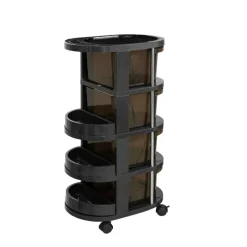 Round Plastic Storage Cart by Simply Tidy®