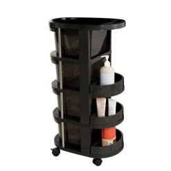 Round Plastic Storage Cart by Simply Tidy®