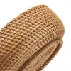 Round Rattan Fruit Baskets Woven Storage Bowls Key Holder Stackable for Shelf Kitchen Tabletop Natural Set of 3