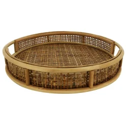13.75" Round Rattan Tray by Ashland®