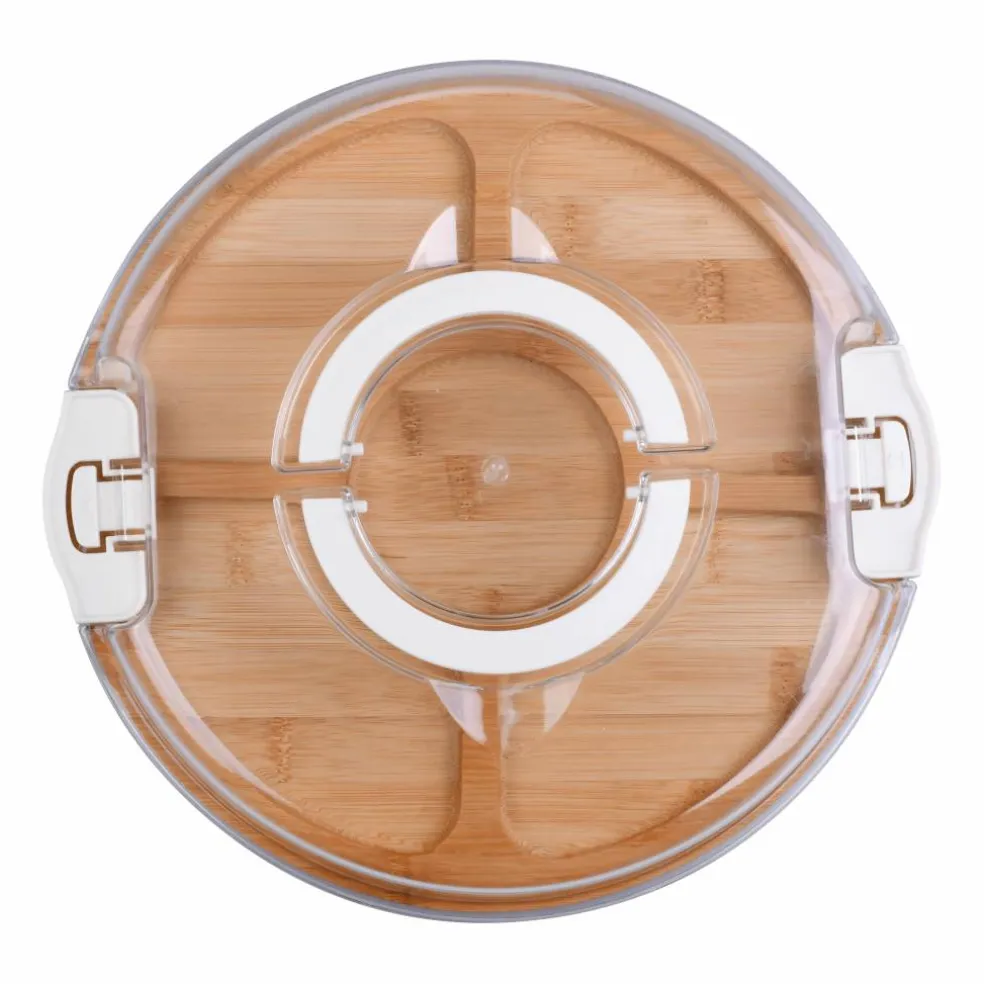 Round Wood Snackle Box by Makery™