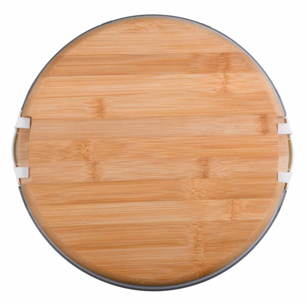 Round Wood Snackle Box by Makery™