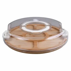 Round Wood Snackle Box by Makery™