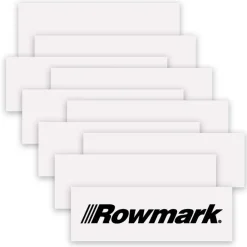 Rowmark Acrylic Name Plate Inserts, Two-Ply Desk & Wall Plates Engravable Plastic Blanks for Office Signs, Door Plates, Cubicles & Equipment Tags 2" x 8" x 1/16"