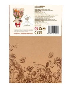 Rowood Light Orange Gerbera Daisy Wooden Bloom Craft