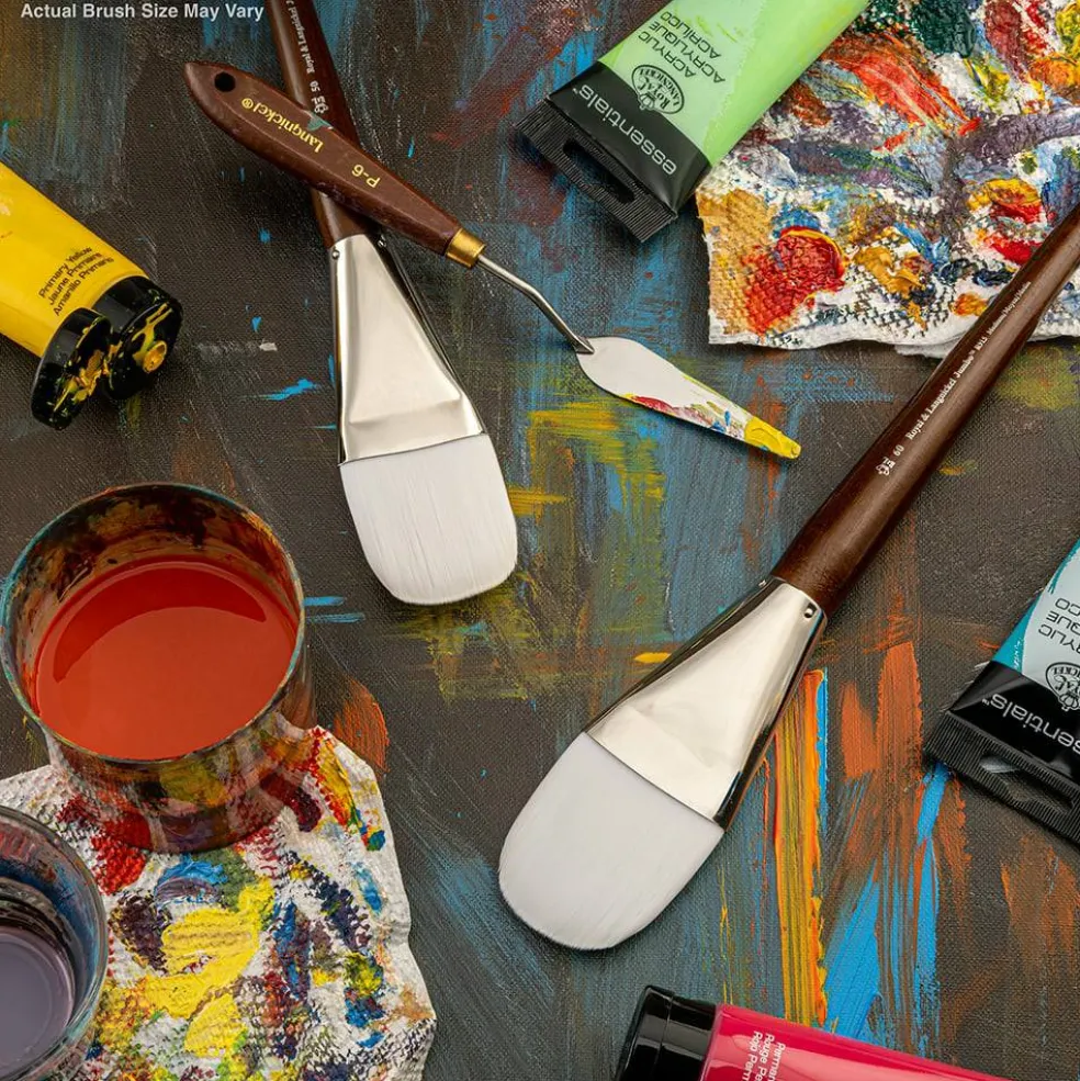 Royal & Langnickel® Jumbo™ White Taklon Filbert Brush
