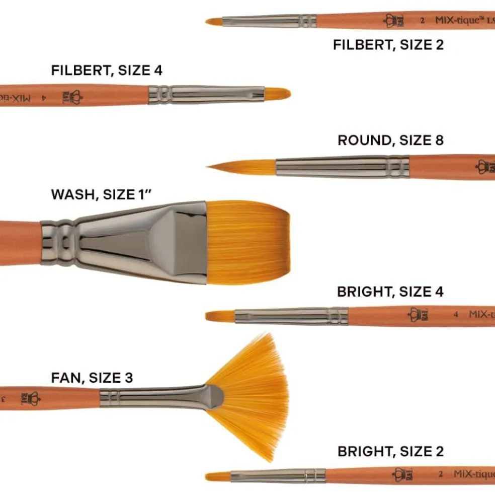 Royal & Langnickel® MIX-tique™ Wash Brush Variety Set