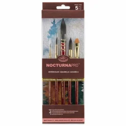 Royal & Langnickel® Nocturna Pro™ Round & Quill Variety Brush Set