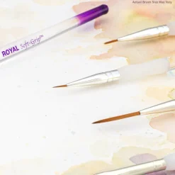 Royal & Langnickel® Soft-Grip™ Synthetic Sable Short Liner Brush