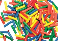 Roylco Straws to String Craft Beads, 1", 218 Pieces, Multicolor Stringing Activity
