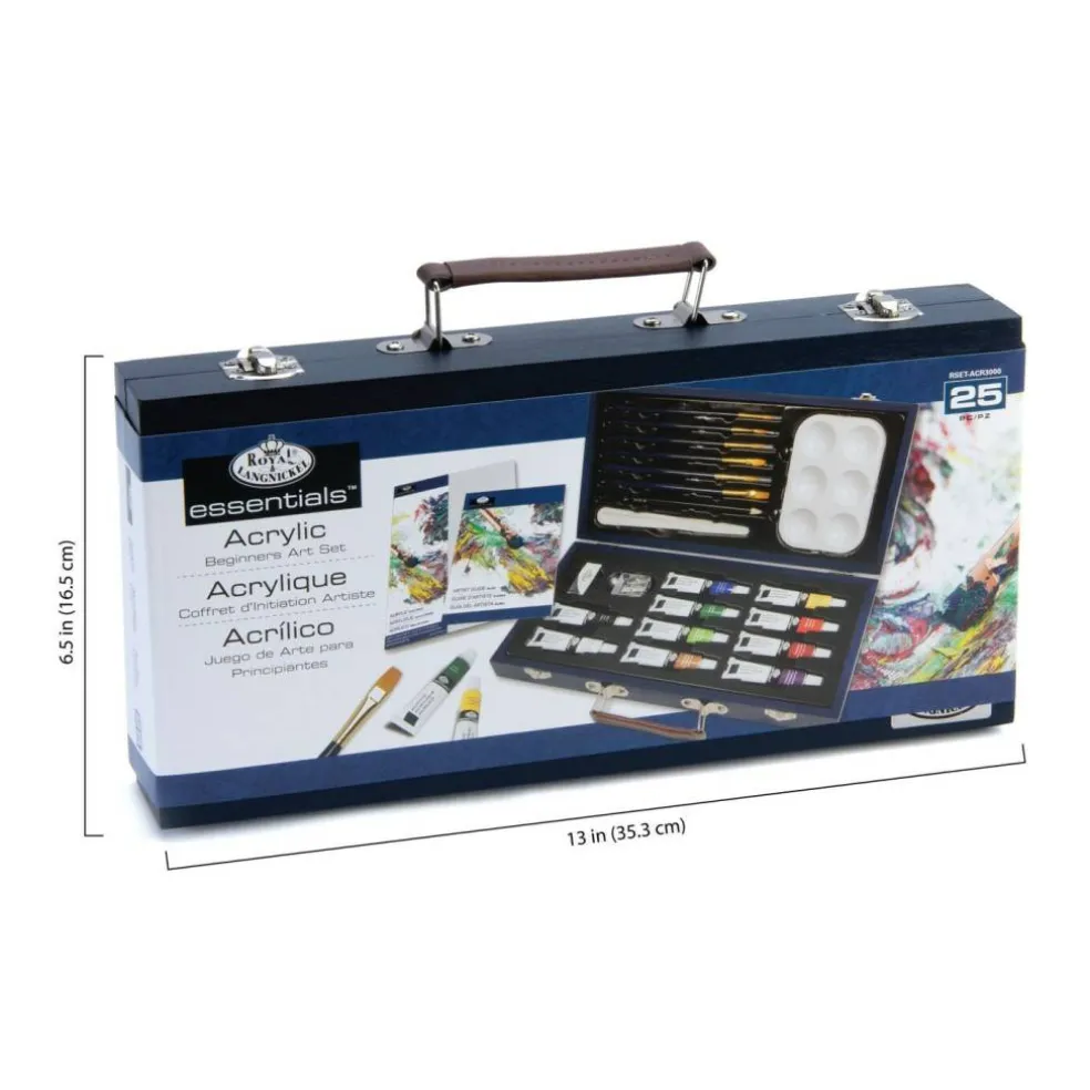 RSET-ACR3000 | Essentials™ 25pc Acrylic Painting Travel Art Set