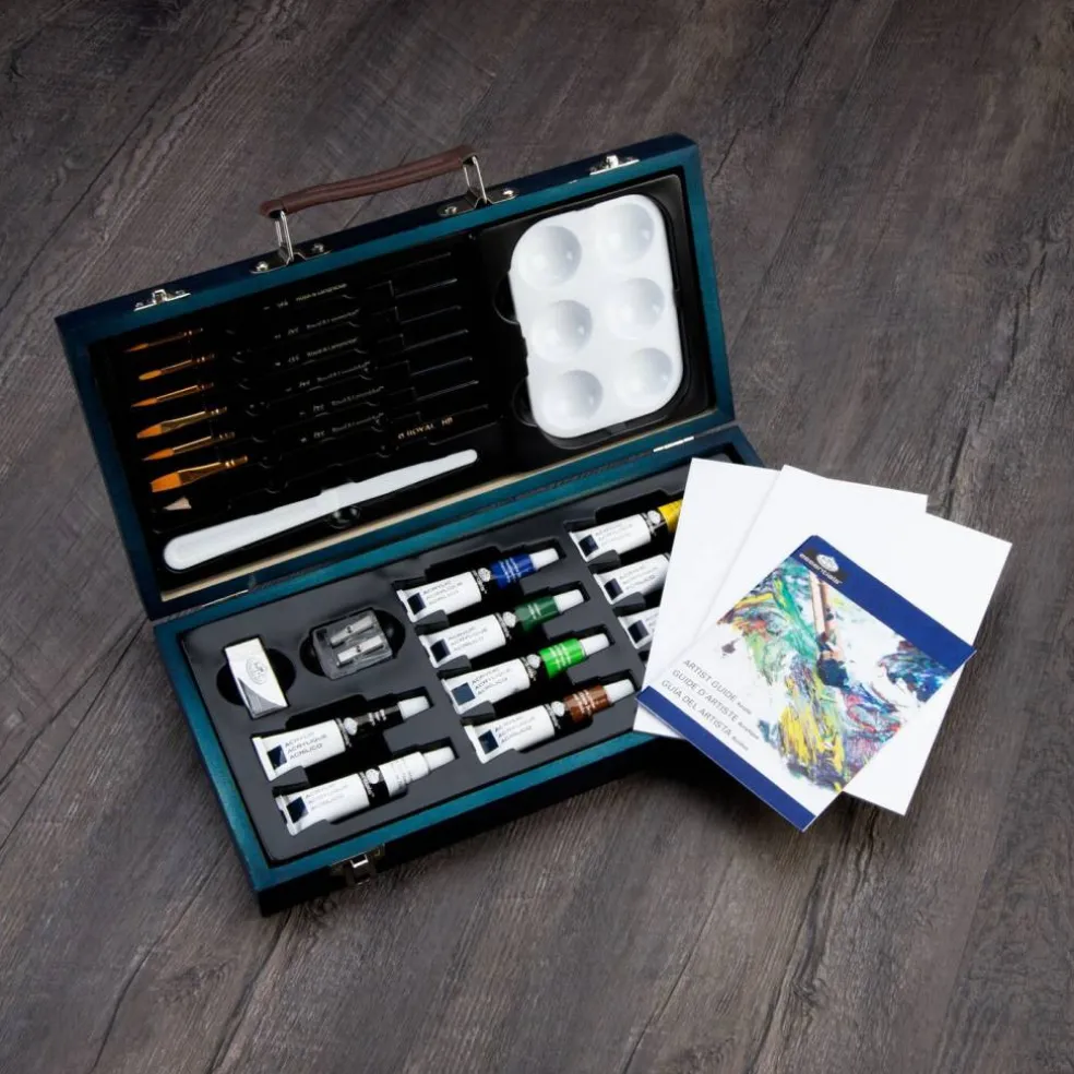 RSET-ACR3000 | Essentials™ 25pc Acrylic Painting Travel Art Set