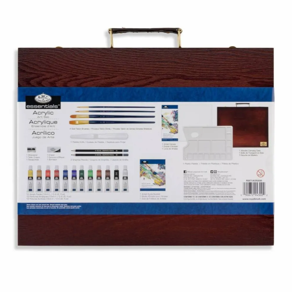 RSET-ACR2030 | Essentials™ 25pc Acrylic Painting Travel Art Set