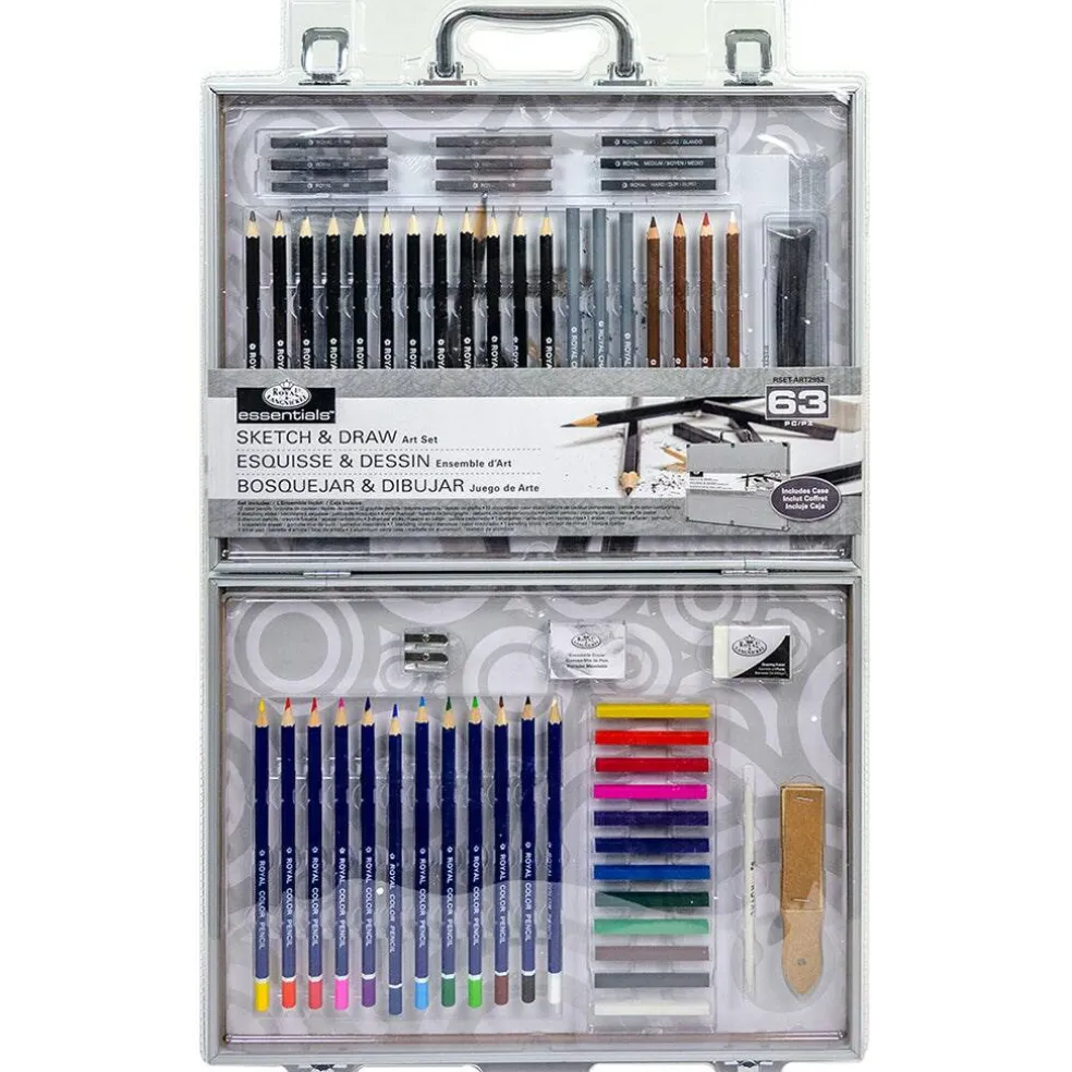 RSET-ART2952 | Essentials™ 63pc Sketch & Draw Art Set
