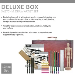 RSET-ART8100 | Essentials™ 134pc Sketching & Drawing Box Art Set
