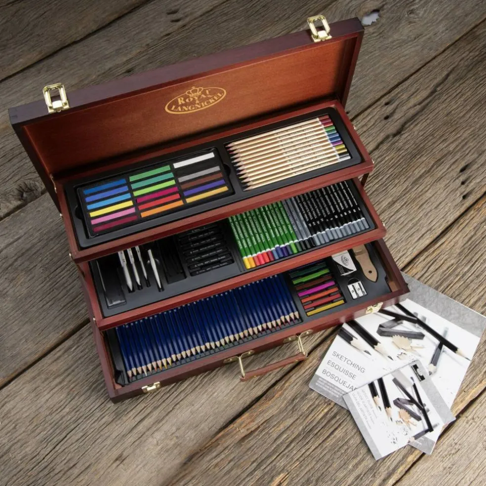 RSET-ART8100 | Essentials™ 134pc Sketching & Drawing Box Art Set