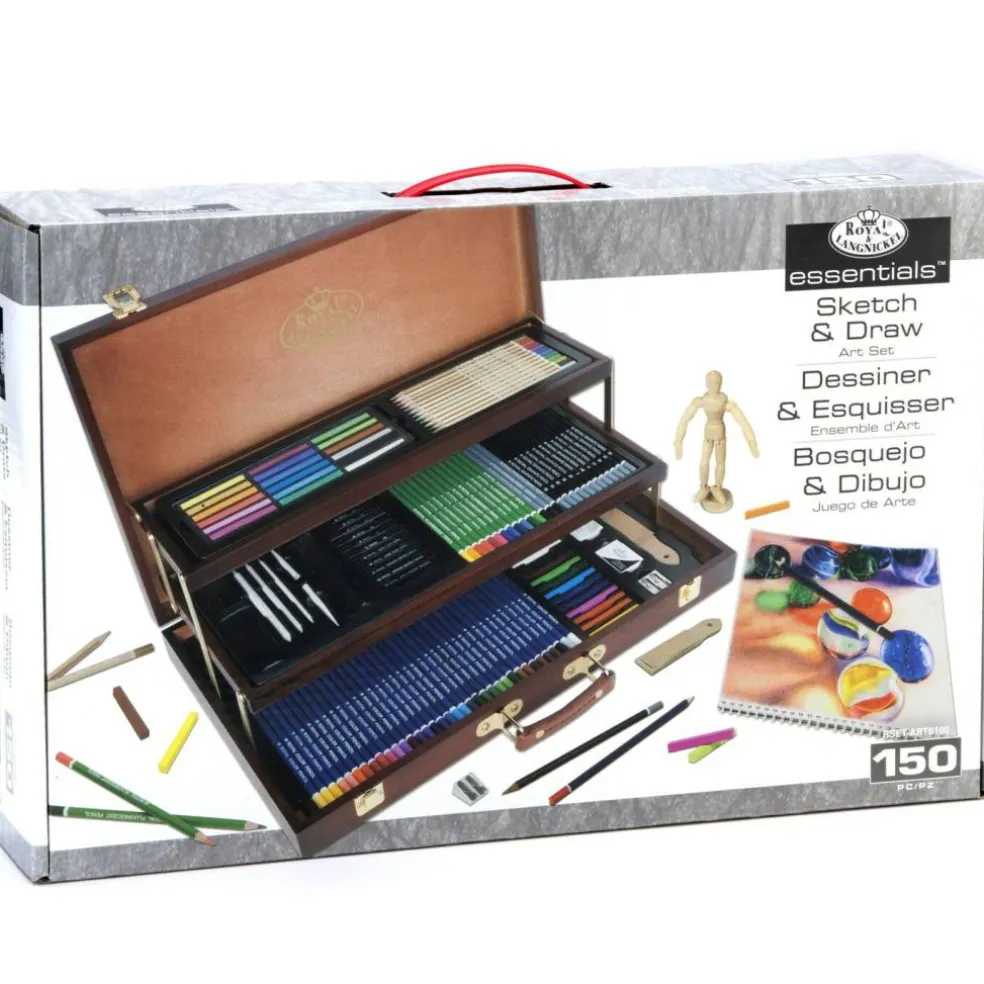 RSET-ART8100 | Essentials™ 134pc Sketching & Drawing Box Art Set