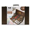 RSET-ART4452 | 115 Piece Sketching & Drawing Espresso Art Set