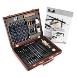 RSET-DS2030 | Essentials™ 45pc Sketching & Drawing Travel Art Set