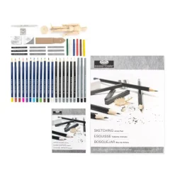 RSET-DS2030 | Essentials™ 45pc Sketching & Drawing Travel Art Set