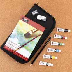 RSET-KCWP | Essentials™ 13pc Watercolor Painting Keep N' Carry Travel Art Set